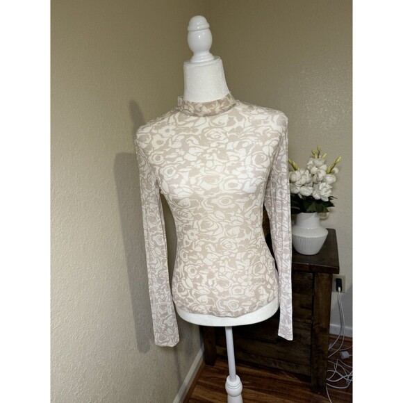 Haute Monde Tops - Women's Haute Monde Mesh see through top Size L